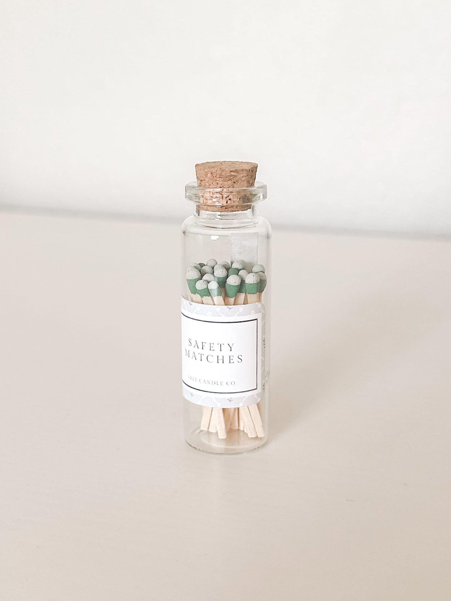 2in Safety Match Vessel | Green Tip Safety Match | 20CT Safety Match