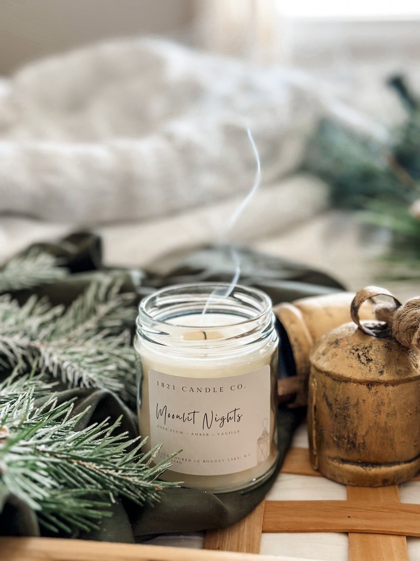 Moonlit Nights 7oz Candle - Amber, Plum, Vanilla