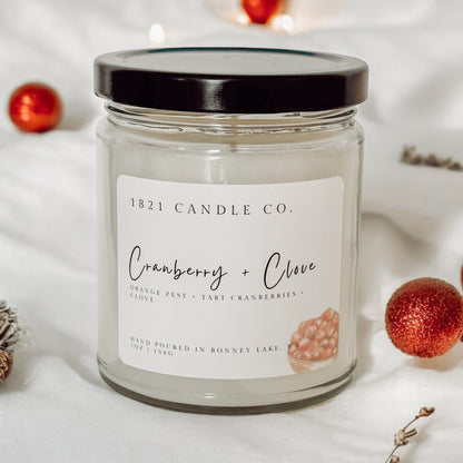 Cranberry + Clove 7oz Candle