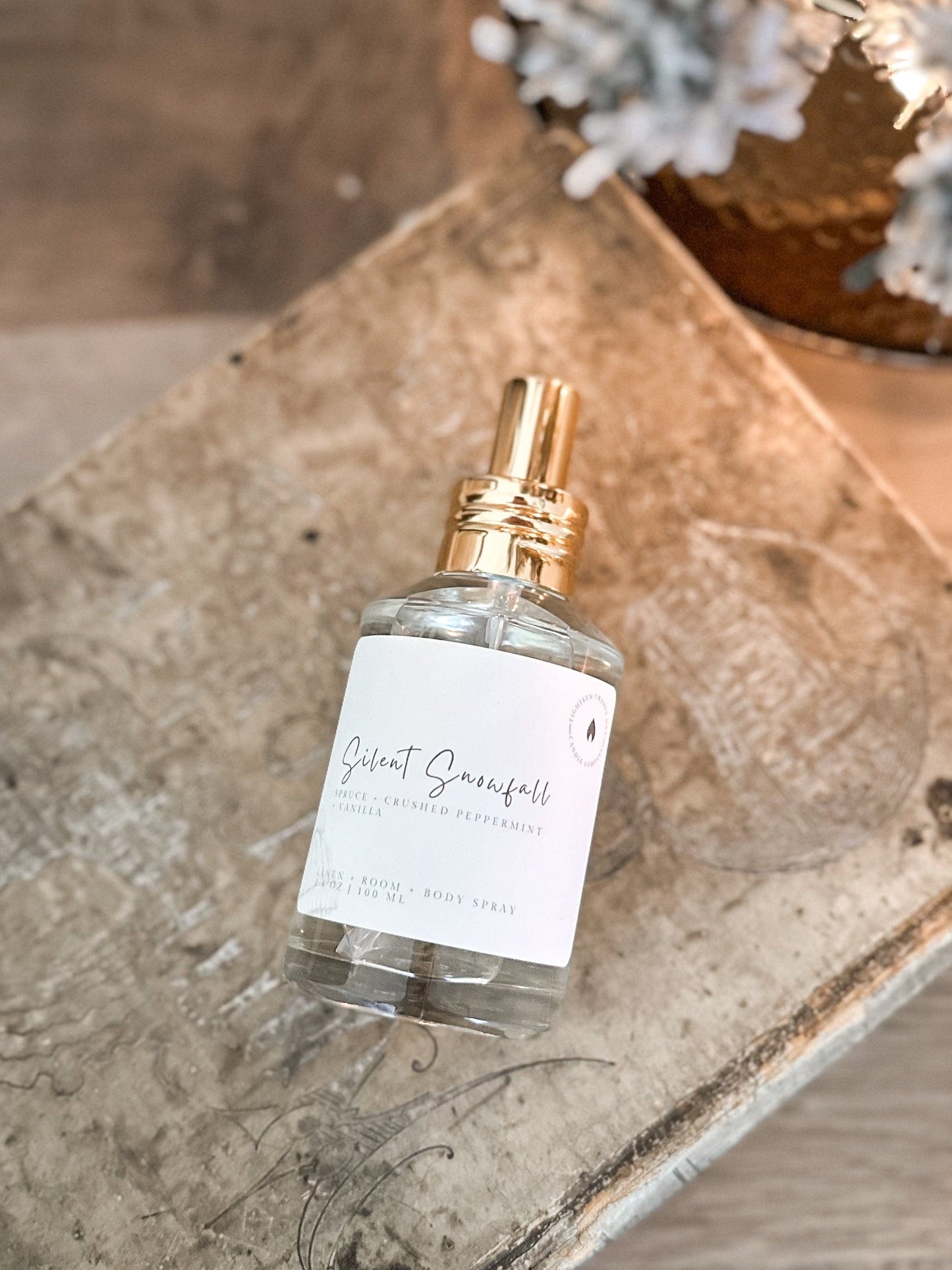 Silent Snowfall Bundle (Candle, Linen + Room Spray, Wax Melt)