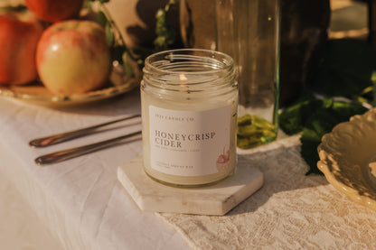 Honeycrisp Cider 7oz Candle | Cinnamon, Apple Clove | Fall Coconut Wax Candle