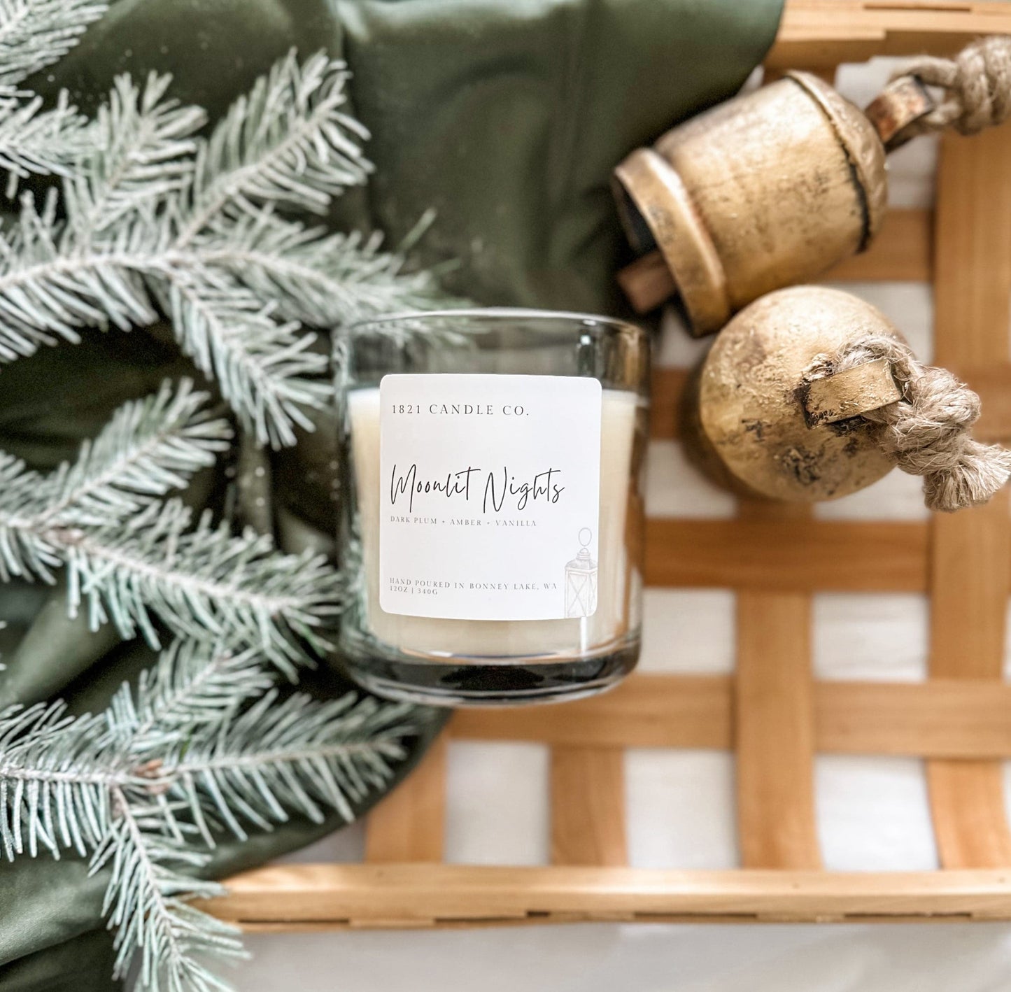 Moonlit Nights 12oz Candle - Amber, Plum, Vanilla