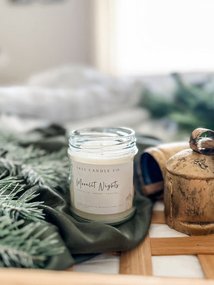 Moonlit Nights 7oz Candle - Amber, Plum, Vanilla