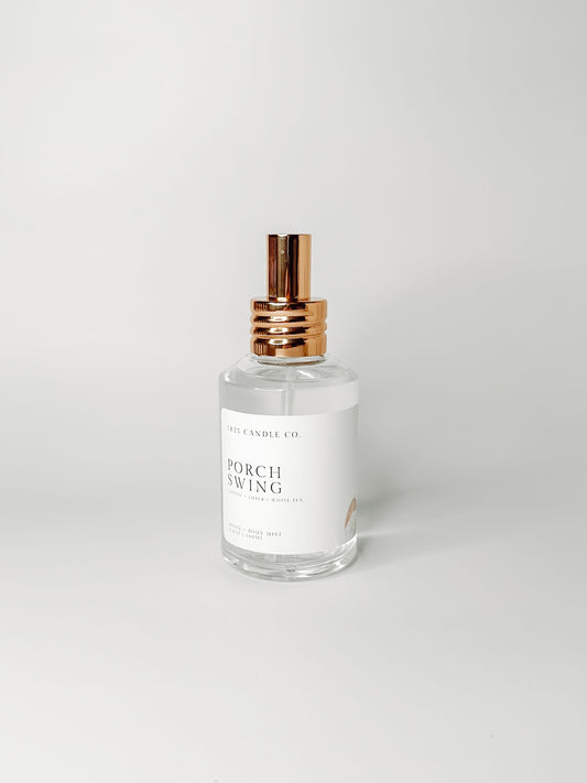 Porch Swing | Cotton, Golden Amber, White Tea | Home + Body Mist