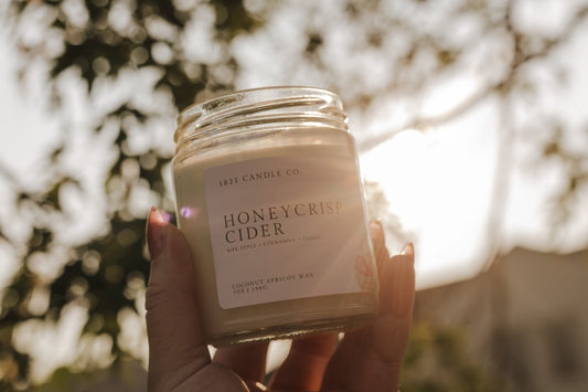 Honeycrisp Cider 7oz Candle | Cinnamon, Apple Clove | Fall Coconut Wax Candle