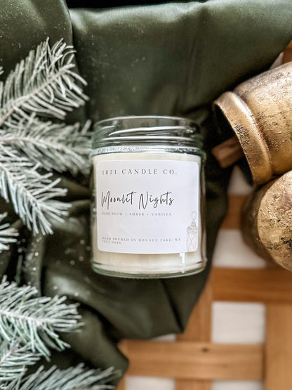 Moonlit Nights 7oz Candle - Amber, Plum, Vanilla