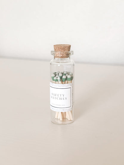 2in Safety Match Vessel | Green Tip Safety Match | 20CT Safety Match