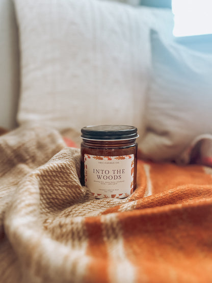 Into The Woods Limited Edition Candle | Oakmoss, Amber, Sage | Fall Coconut Wax Candle