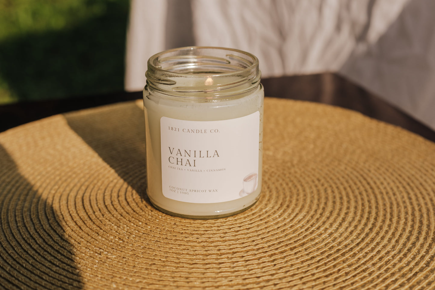 Vanilla Chai 7oz Candle | Chai Tea, Clove, Vanilla | Fall Coconut Wax Candle