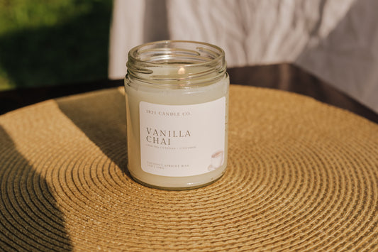 Vanilla Chai 7oz Candle | Chai Tea, Clove, Vanilla | Fall Coconut Wax Candle