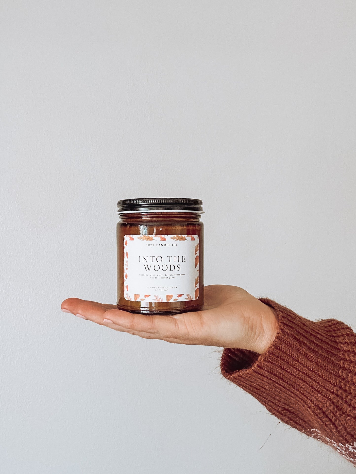 Into The Woods Limited Edition Candle | Oakmoss, Amber, Sage | Fall Coconut Wax Candle