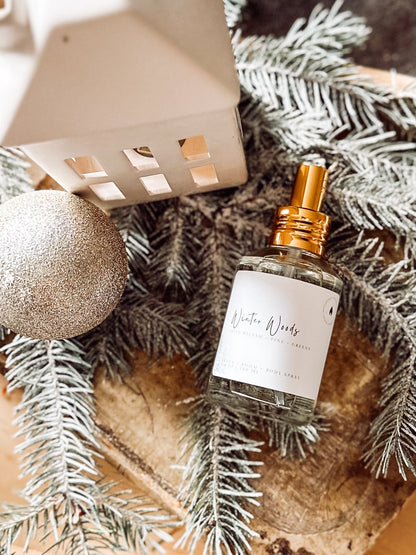 Winter Woods Bundle (Candle, Linen + Room Spray, Wax Melt)