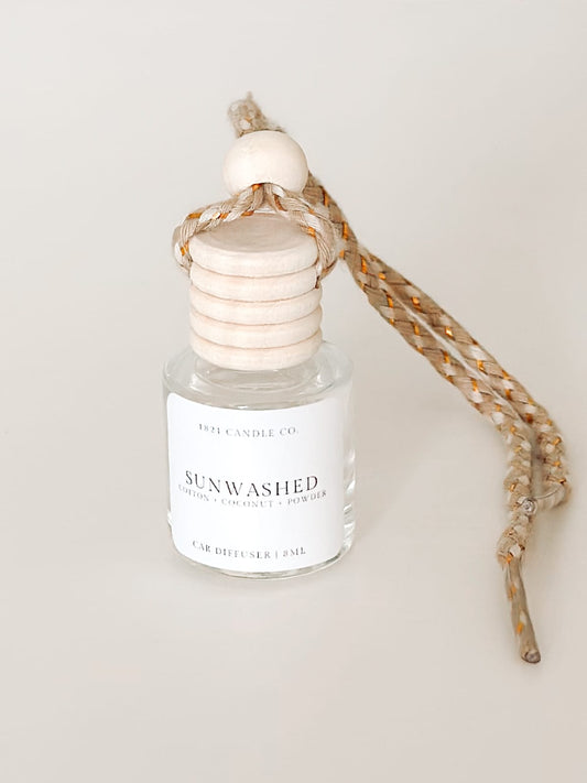 Sunwashed Car Diffuser | Orange, Cotton, Coconut | Car Air Freshener