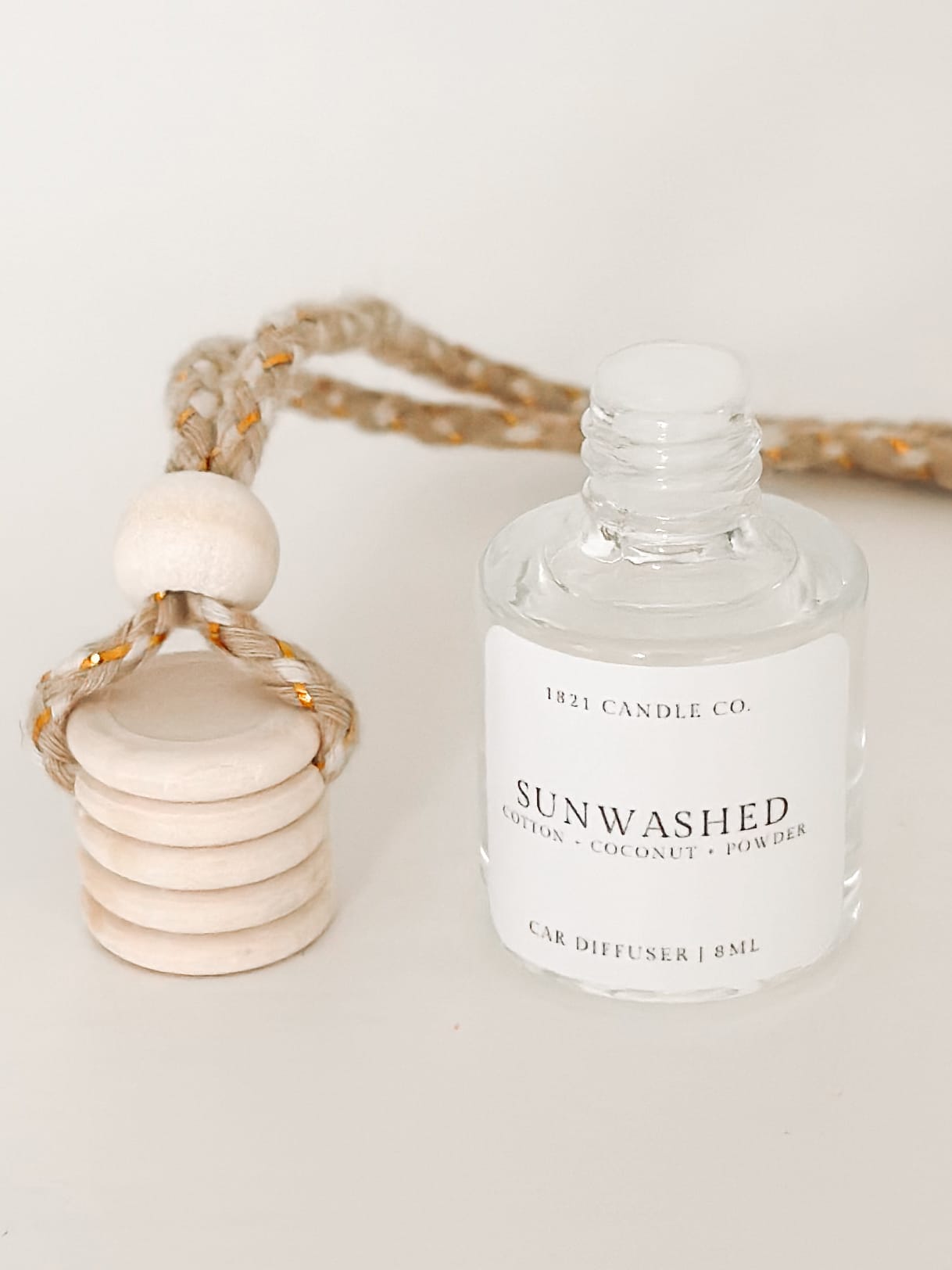 Sunwashed Car Diffuser | Orange, Cotton, Coconut | Car Air Freshener