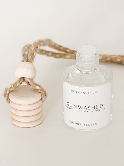 Sunwashed Car Diffuser | Orange, Cotton, Coconut | Car Air Freshener