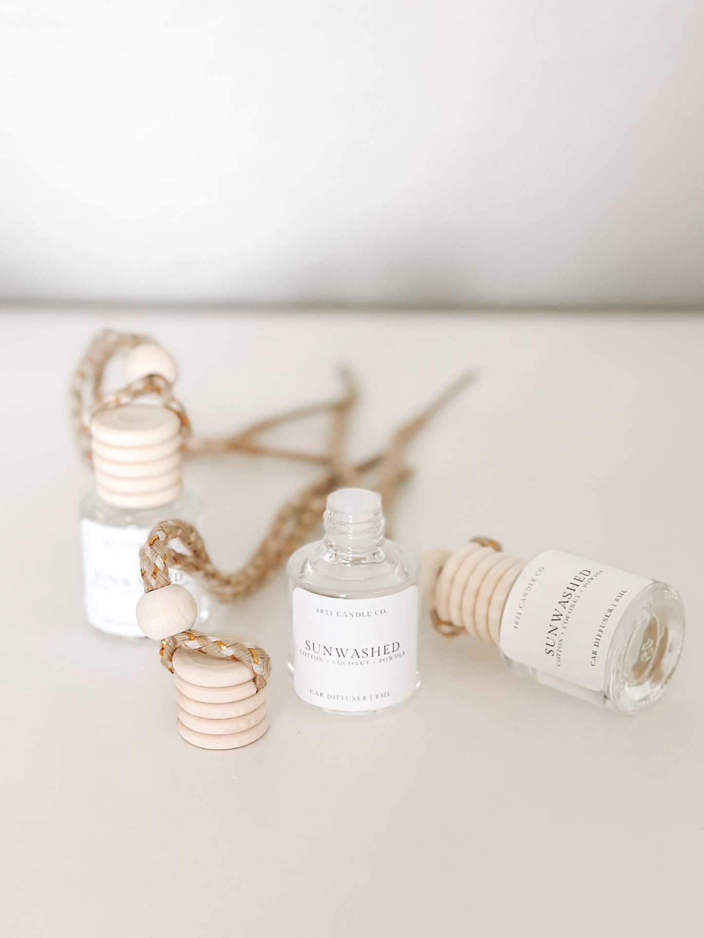 Sunwashed Car Diffuser | Orange, Cotton, Coconut | Car Air Freshener