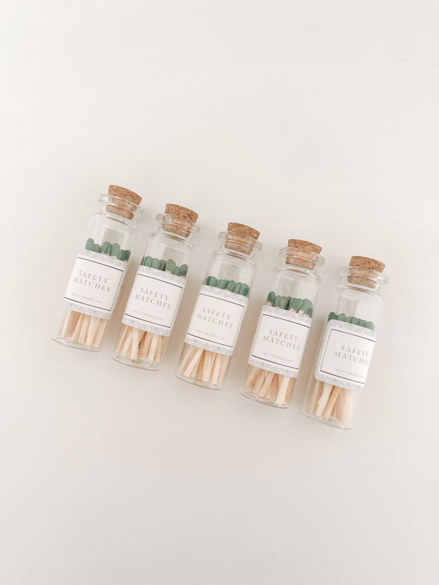 2in Safety Match Vessel | Green Tip Safety Match | 20CT Safety Match