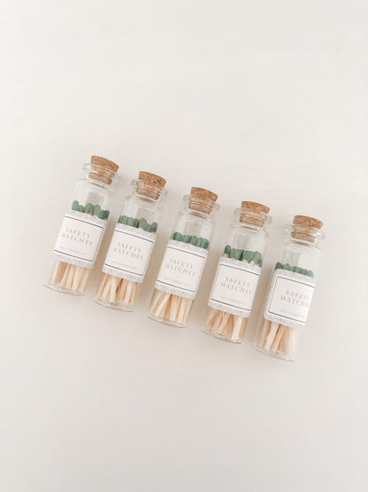 2in Safety Match Vessel | Green Tip Safety Match | 20CT Safety Match