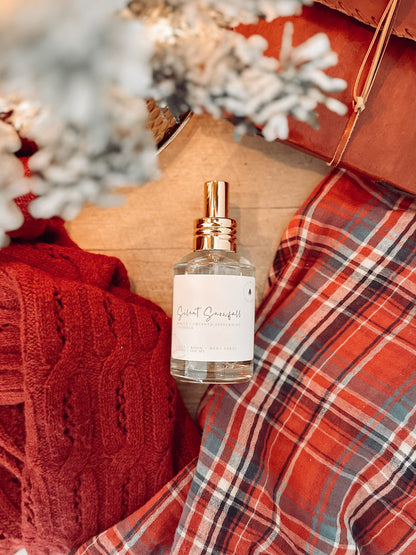 Silent Snowfall Linen + Room Spray - Spruce, Peppermint, Vanilla