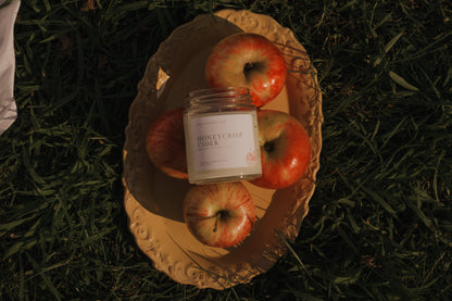 Honeycrisp Cider 7oz Candle | Cinnamon, Apple Clove | Fall Coconut Wax Candle