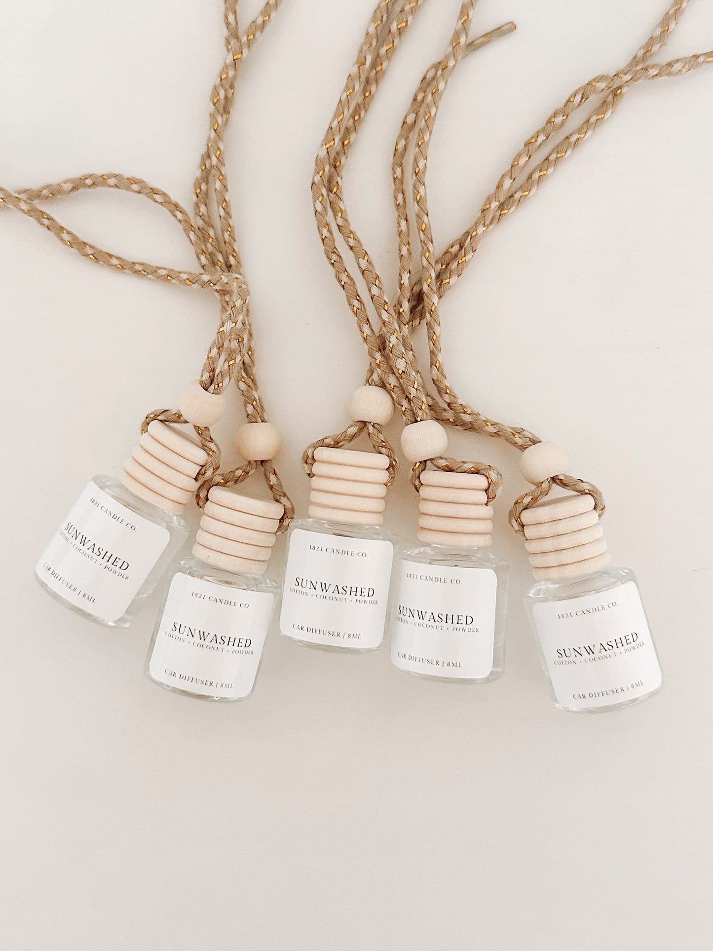 Sunwashed Car Diffuser | Orange, Cotton, Coconut | Car Air Freshener