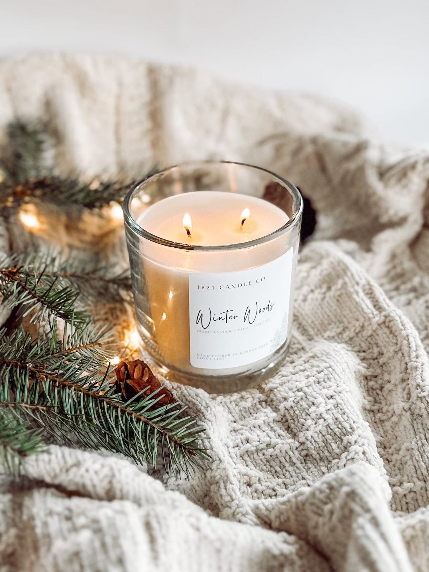 Winter Woods 12oz Candle - Balsam, Pine, Cedar