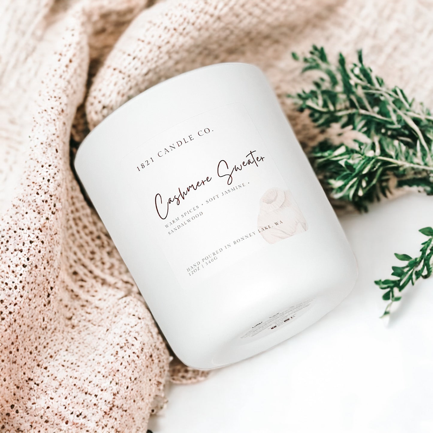 Cashmere Sweater 12oz Candle