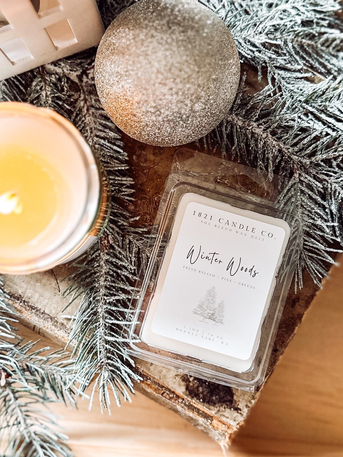 Winter Woods Bundle (Candle, Linen + Room Spray, Wax Melt)