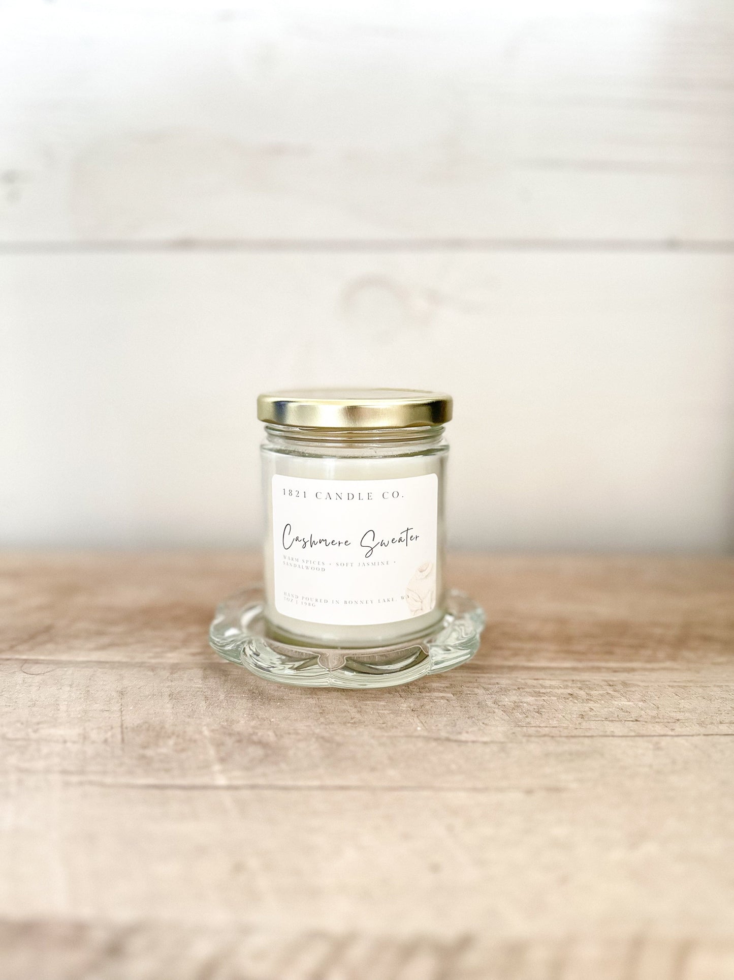 Decorative Glass Petal Candle Dish