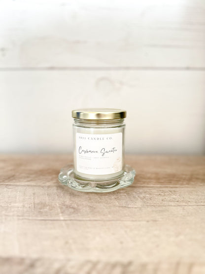 Decorative Glass Petal Candle Dish