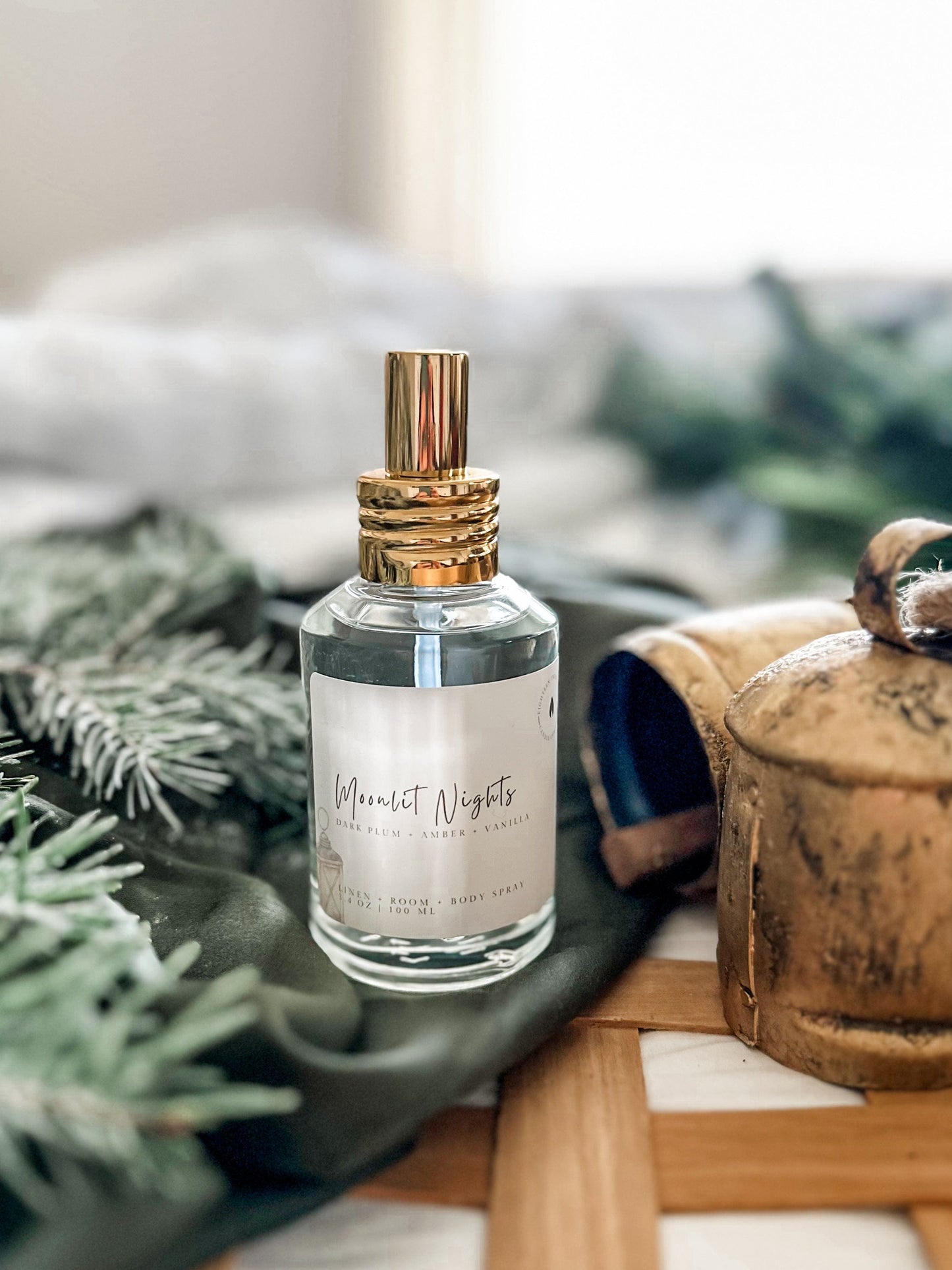 Moonlit Nights Linen + Room Spray - Amber, Plum, Vanilla