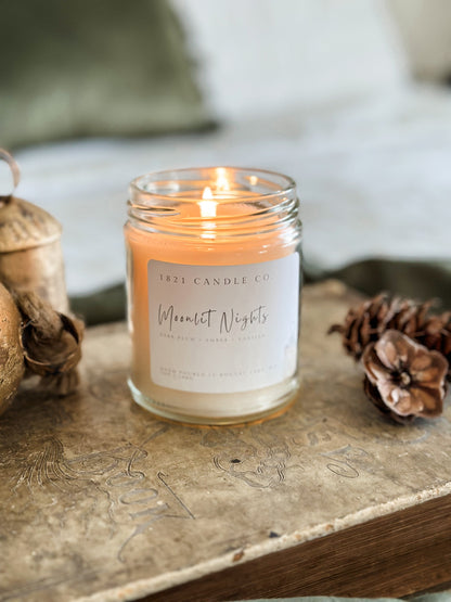 Moonlit Nights Bundle (Candle, Linen + Room Spray, Wax Melt)