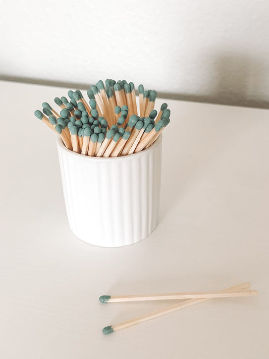 4in Safety Match Vessel | Green Tip Safety Match