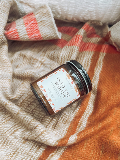 Into The Woods Limited Edition Candle | Oakmoss, Amber, Sage | Fall Coconut Wax Candle