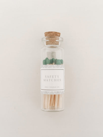 2in Safety Match Vessel | Green Tip Safety Match | 20CT Safety Match