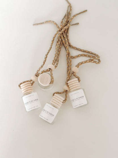 Citrus Sunrise Car Diffuser | Rhubarb, Grapefruit, Mint | Car Air Freshener