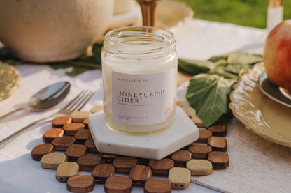 Honeycrisp Cider 7oz Candle | Cinnamon, Apple Clove | Fall Coconut Wax Candle