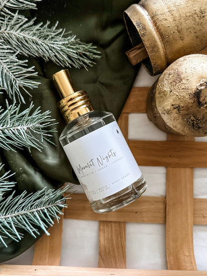 Moonlit Nights Linen + Room Spray - Amber, Plum, Vanilla