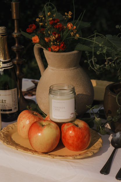 Vanilla Chai 7oz Candle | Chai Tea, Clove, Vanilla | Fall Coconut Wax Candle
