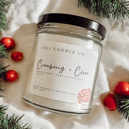 Cranberry + Clove 7oz Candle