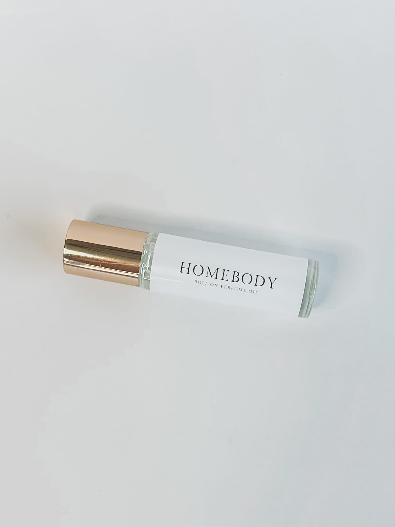 Homebody Roller Perfume made with coconut oil, non toxic handmade roller ball perfume with notes of vanilla, marshmallow, cashmere 