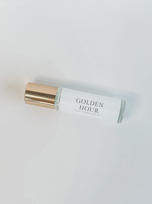 Golden Hour Roller Ball Perfume | Citrus, Fruit, Greenery | Perfume Oil