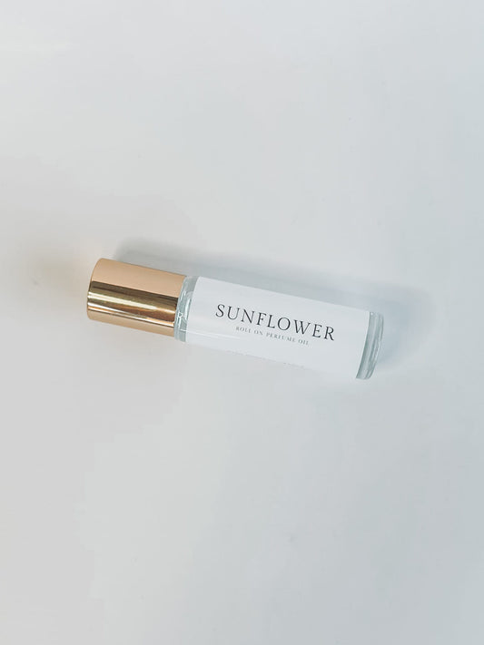 Sunflower Roller Ball Perfume | Orange, Sunflower, Suede | Perfume Oil
