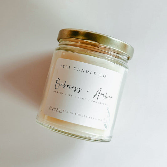 Oakmoss + Amber 7oz Candle
