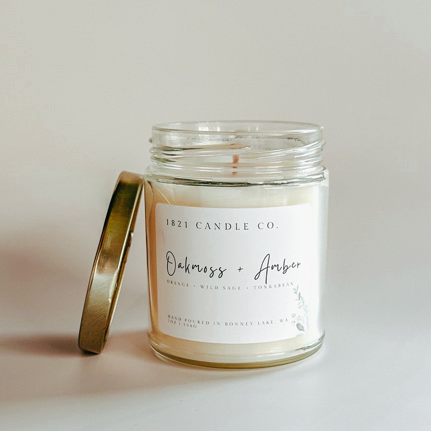 Oakmoss + Amber 7oz Candle